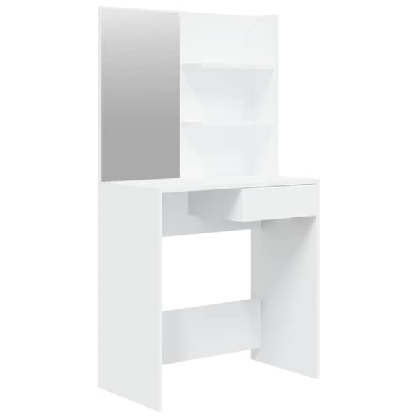 vidaXL peegliga tualettlaud, valge, 74,5 x 40 x 141 cm