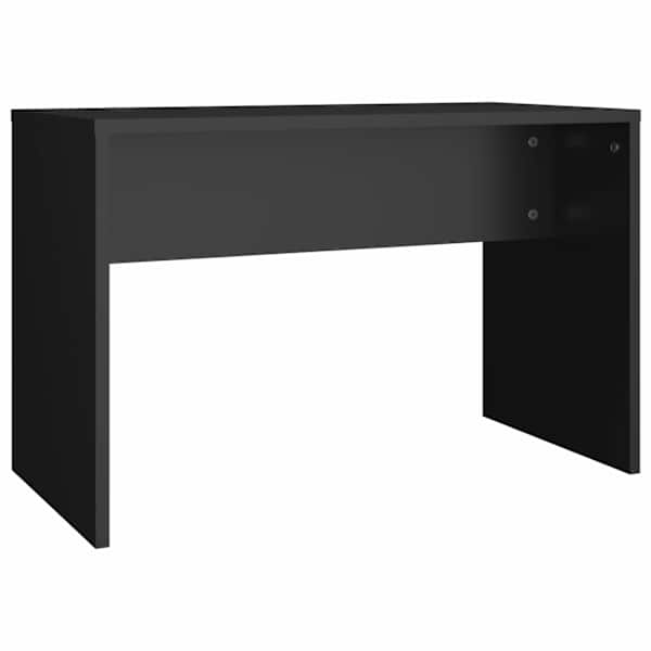vidaXL kosmeetikapink, must, 70 x 35 x 45 cm, tehispuit