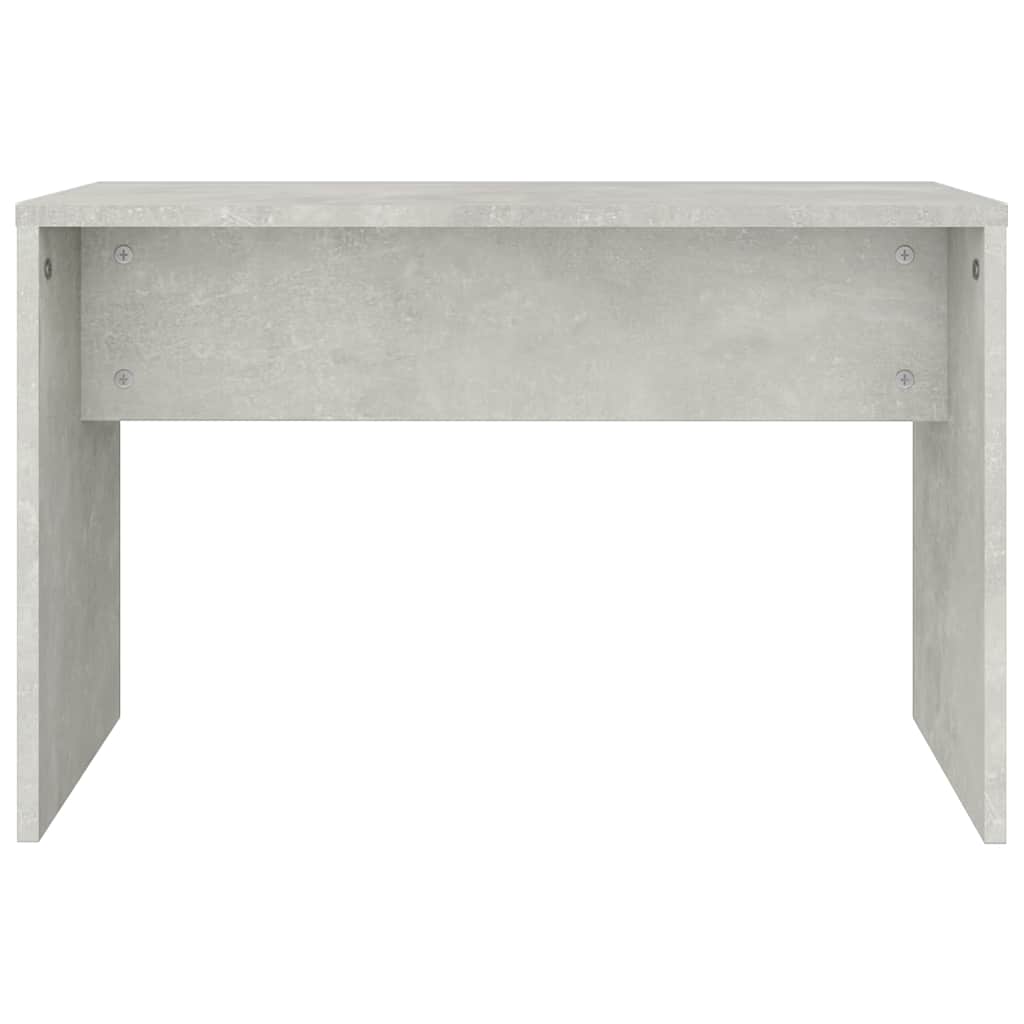 Table De Toilette Gris 60x40x70 Cm Avec Miroir Et LED : Rangement Pratique, Design Moderne, Facile à Monter