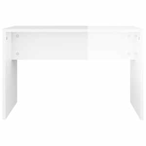 Stolička k toaletnímu stolku lesklá bílá 70x35x45 cm kompozit - obrázek 4