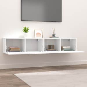 TV skříňky 2 ks bílé 80x30x30 cm kompozitní dřevo - obrázek 3