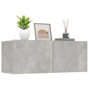 TV skříňky 2 ks betonově šedé 80x30x30 cm kompozitní dřevo - obrázek 8