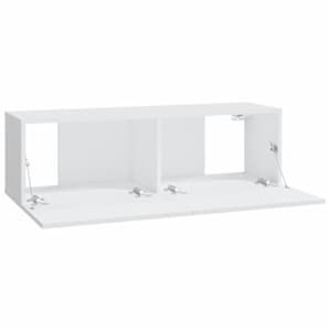 Nástěnné TV skříňky 2 ks bílé 100x30x30 cm kompozitní dřevo - obrázek 7