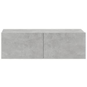Nástěnné TV skříňky 2 ks betonově šedé 100x30x30 cm kompozit - obrázek 6
