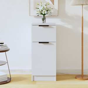 Komoda bela 30x30x70 cm konstruiran les