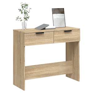 Konzolový stolek dub sonoma 90 x 36 x 75 cm kompozitní dřevo - obrázek 4