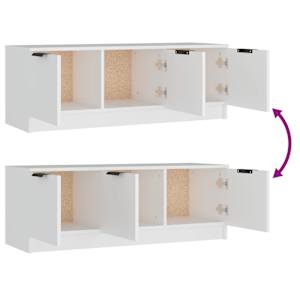 TV skříňka bílá 102 x 35 x 36,5 cm kompozitní dřevo - obrázek 9