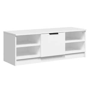 TV skříňka bílá 102 x 35,5 x 36,5 cm kompozitní dřevo - obrázek 2