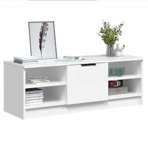 TV skříňka bílá 102 x 35,5 x 36,5 cm kompozitní dřevo - obrázek 4