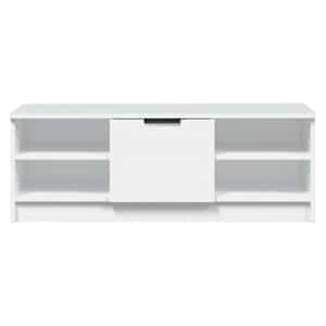 TV skříňka bílá 102 x 35,5 x 36,5 cm kompozitní dřevo - obrázek 6