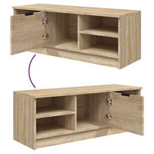 TV skříňka dub sonoma 102 x 35,5 x 36,5 cm kompozitní dřevo - obrázek 8