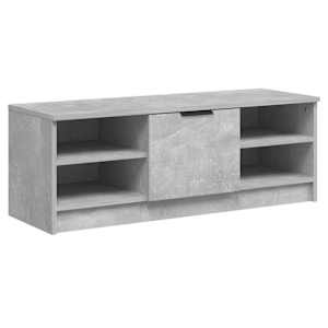 TV skříňka betonově šedá 102 x 35,5 x 36,5 cm kompozitní dřevo - obrázek 2