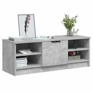 TV skříňka betonově šedá 102 x 35,5 x 36,5 cm kompozitní dřevo - obrázek 4