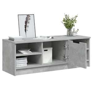 TV skříňka betonově šedá 102 x 35,5 x 36,5 cm kompozitní dřevo - obrázek 5