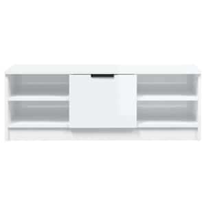 TV skříňka lesklá bílá 102 x 35,5 x 36,5 cm kompozitní dřevo - obrázek 6