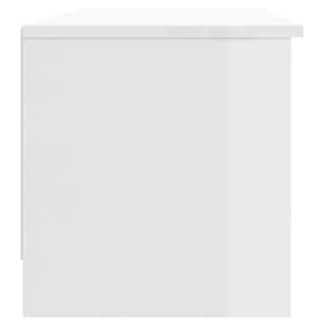 TV skříňka lesklá bílá 102 x 35,5 x 36,5 cm kompozitní dřevo - obrázek 7