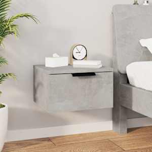 Stenska nočna omarica betonsko siva 34x30x20 cm