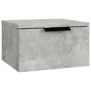 Nástěnné noční stolky 2 ks betonově šedé 34 x 30 x 20 cm - obrázek 3