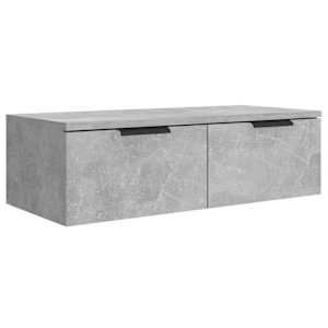 Nástěnná skříňka betonově šedá 68 x 30 x 20 cm kompozitní dřevo - obrázek 2