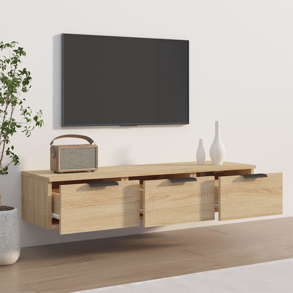 vidaXL Nástenná skrinka farba dubu sonoma 102x30x20cm spracované drevo