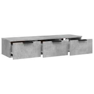 Nástěnná skříňka betonově šedá 102x30x20 cm kompozitní dřevo - obrázek 6