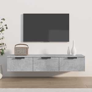 Nástěnná skříňka betonově šedá 102x30x20 cm kompozitní dřevo - obrázek 1