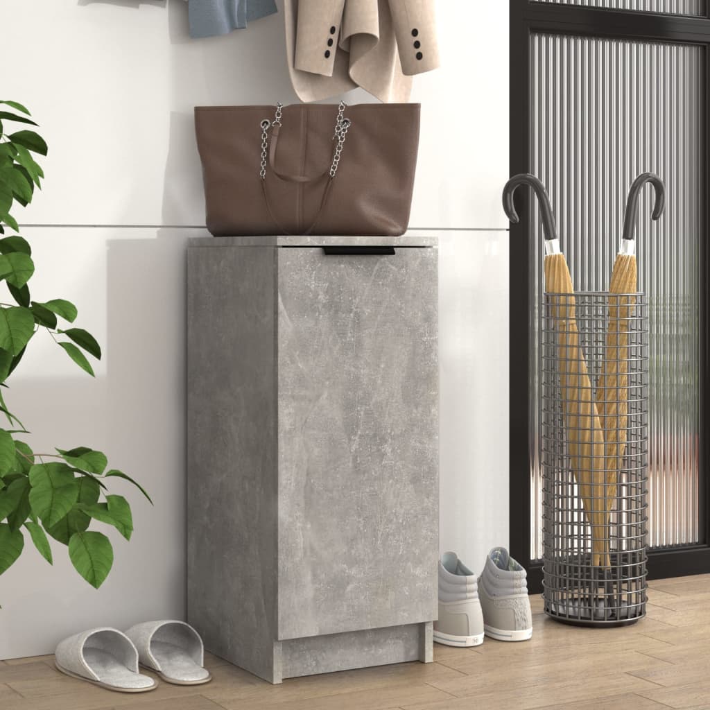 vidaXL Szafka na buty, szaro betonu, 30x35x70 cm