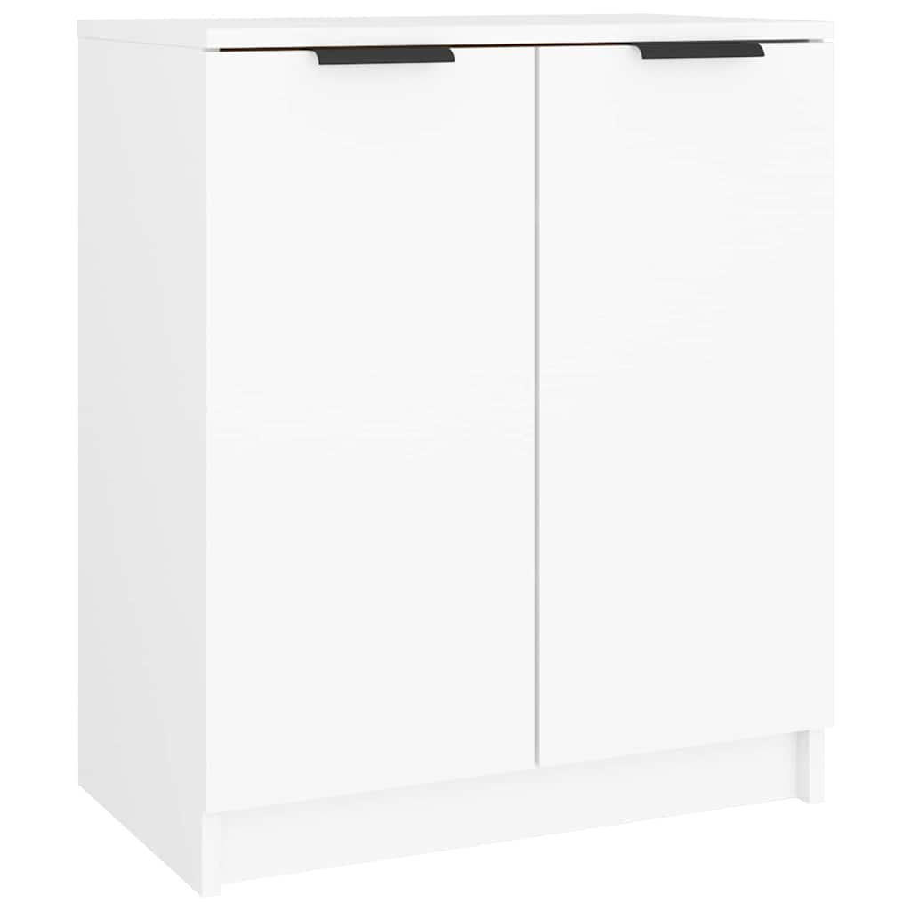 vidaXL Botník biely 59x35x70 cm spracované drevo