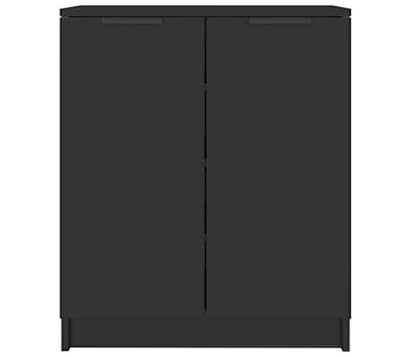 vidaXL Kenk&auml;kaappi musta 59x35x70 cm tekninen puu