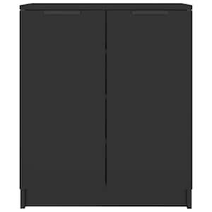 vidaXL Kenk&auml;kaappi musta 59x35x70 cm tekninen puu