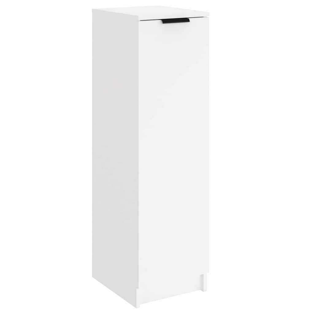 vidaXL Botník biely 30x35x100 cm spracované drevo
