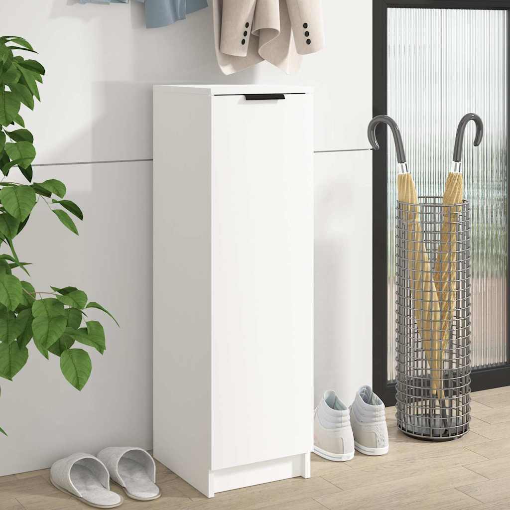 vidaXL Szafka na buty, bia�a, 30x35x100 cm, materia� drewnopochodny