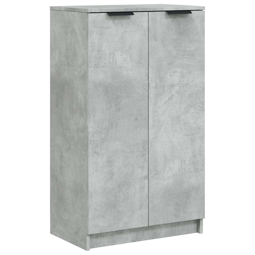 vidaXL Botník betónovo sivý 59x35x100,5 cm spracované drevo