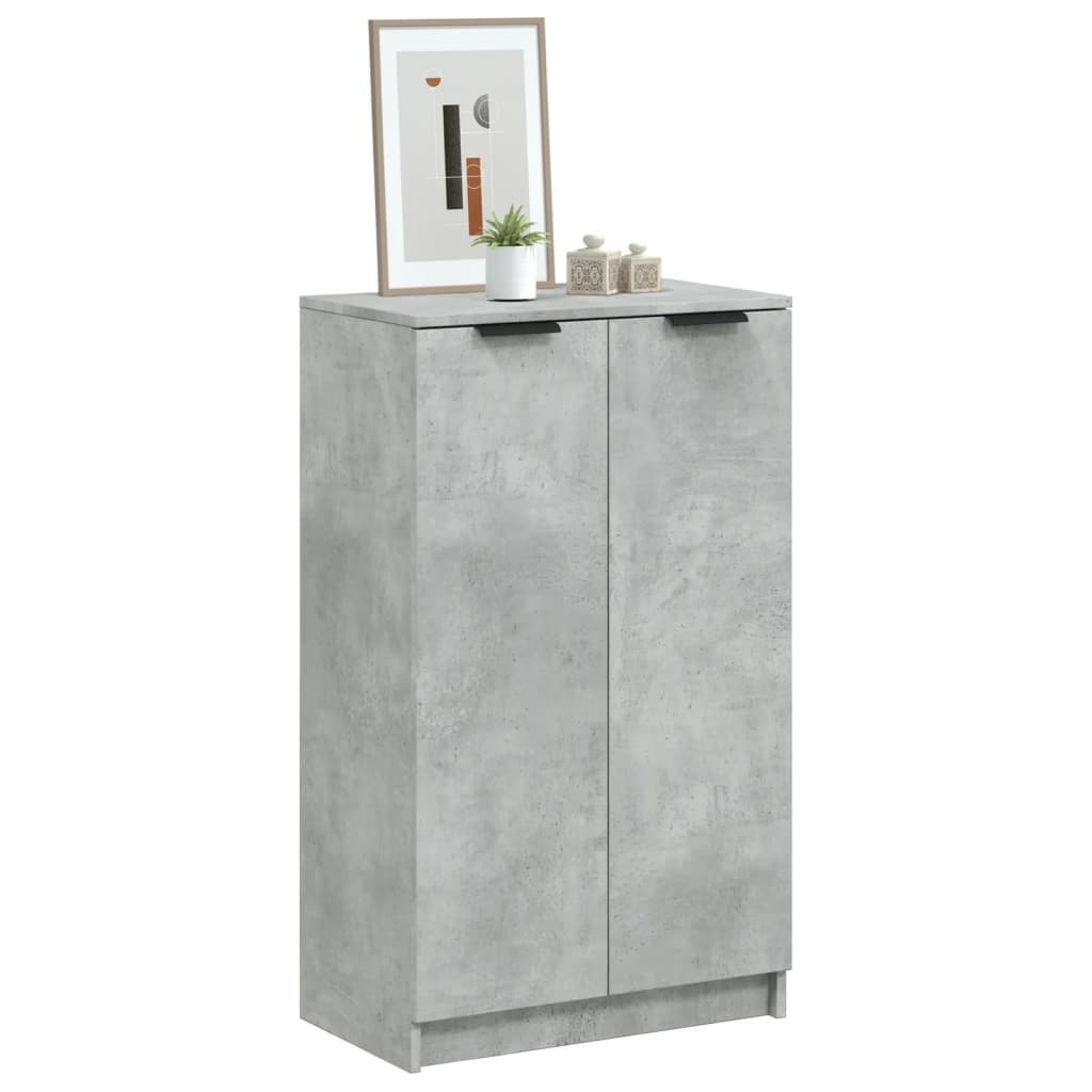 vidaXL Szafka na buty, szarość betonu, 59x35x100,5 cm