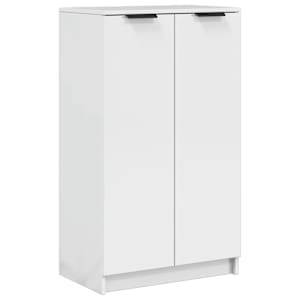 Botník bílý s vysokým leskem 59 x 35 x 100,5 cm kompozitní dřevo - obrázek 2