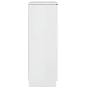 Botník bílý s vysokým leskem 59 x 35 x 100,5 cm kompozitní dřevo - obrázek 5