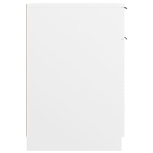 Skříňka k psacímu stolu bílá 33,5 x 50 x 75 cm kompozitní dřevo - obrázek 8