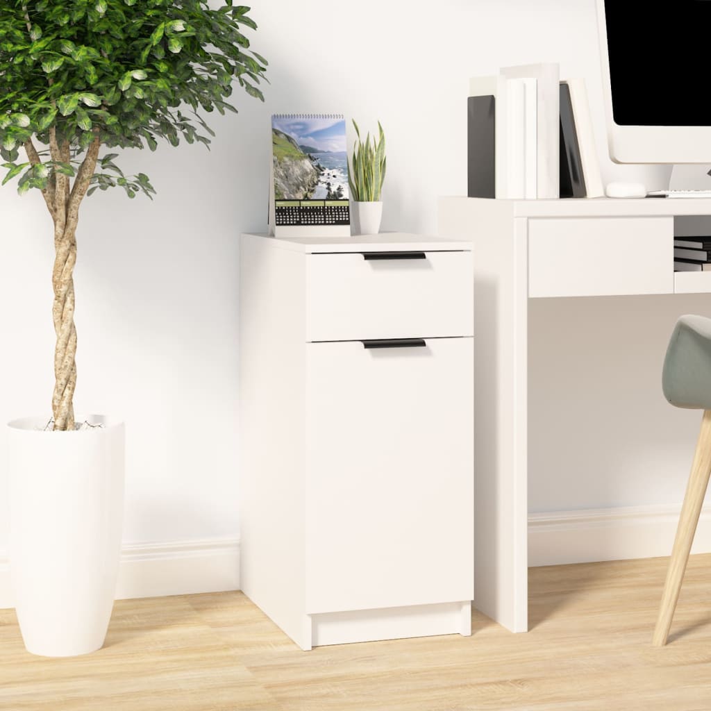 vidaXL Szafka pod biurko, bia�a, 33,5x50x75 cm