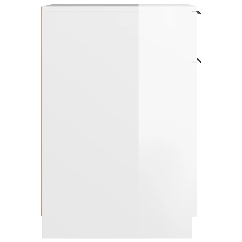 rakstāmgalda skapītis, balts, 33,5x50x75 cm, inženierijas koks | Stepinfit.lv