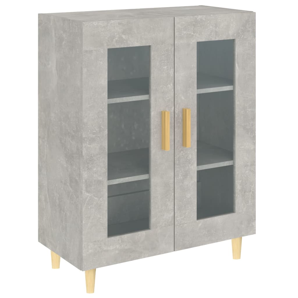 vidaXL Příborník betonově šedý 69,5 x 34 x 90 cm kompozitní dřevo