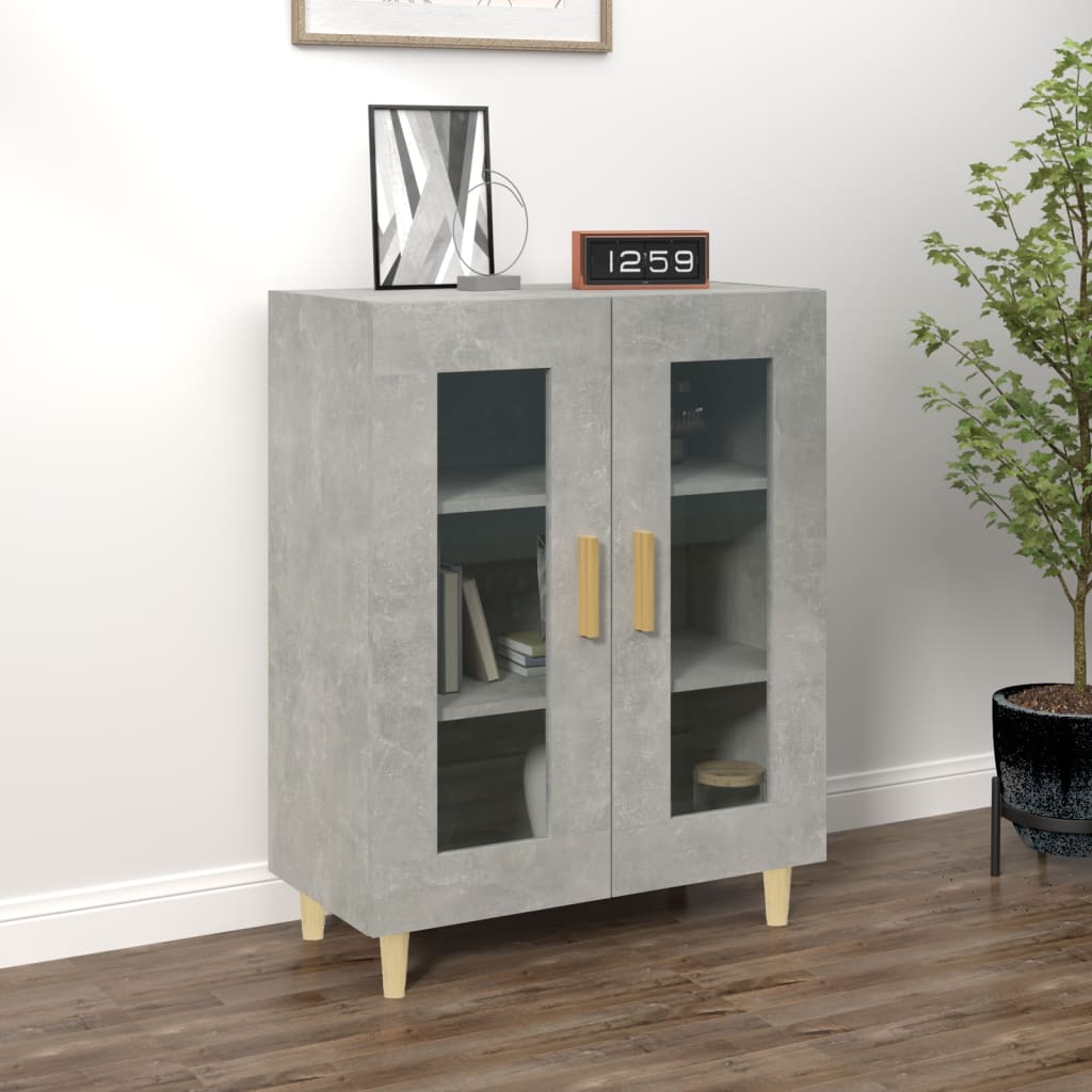 Sideboard Betongrau 69,5x34x90 cm Holzwerkstoff