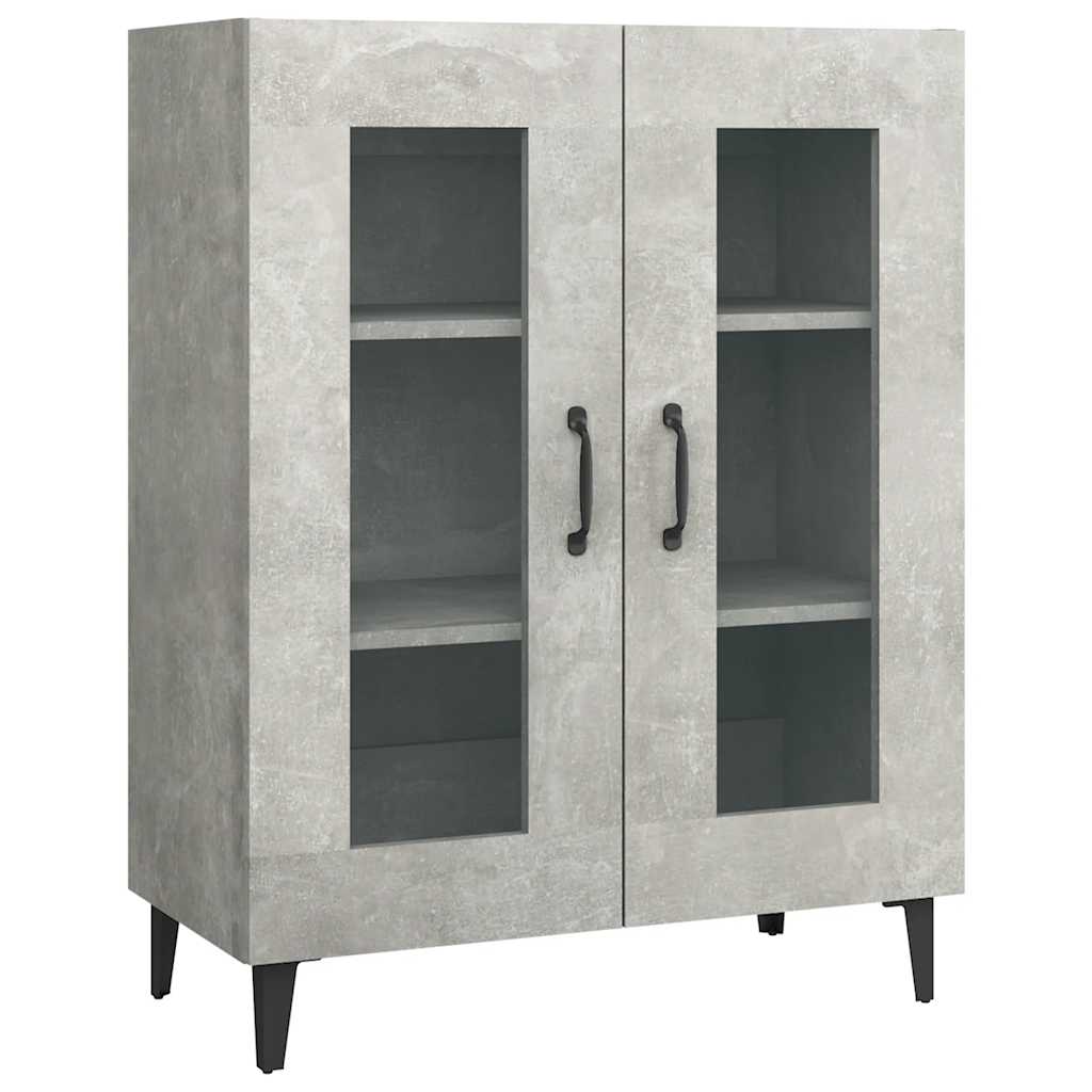 vidaXL Příborník betonově šedý 69,5 x 34 x 90 cm kompozitní dřevo