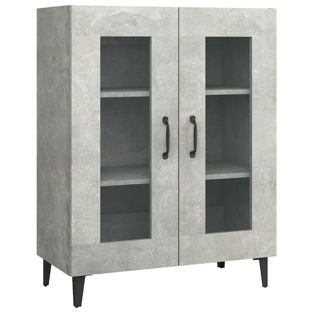 vidaXL Dulap, gri beton, 69,5x34x90 cm, lemn compozit