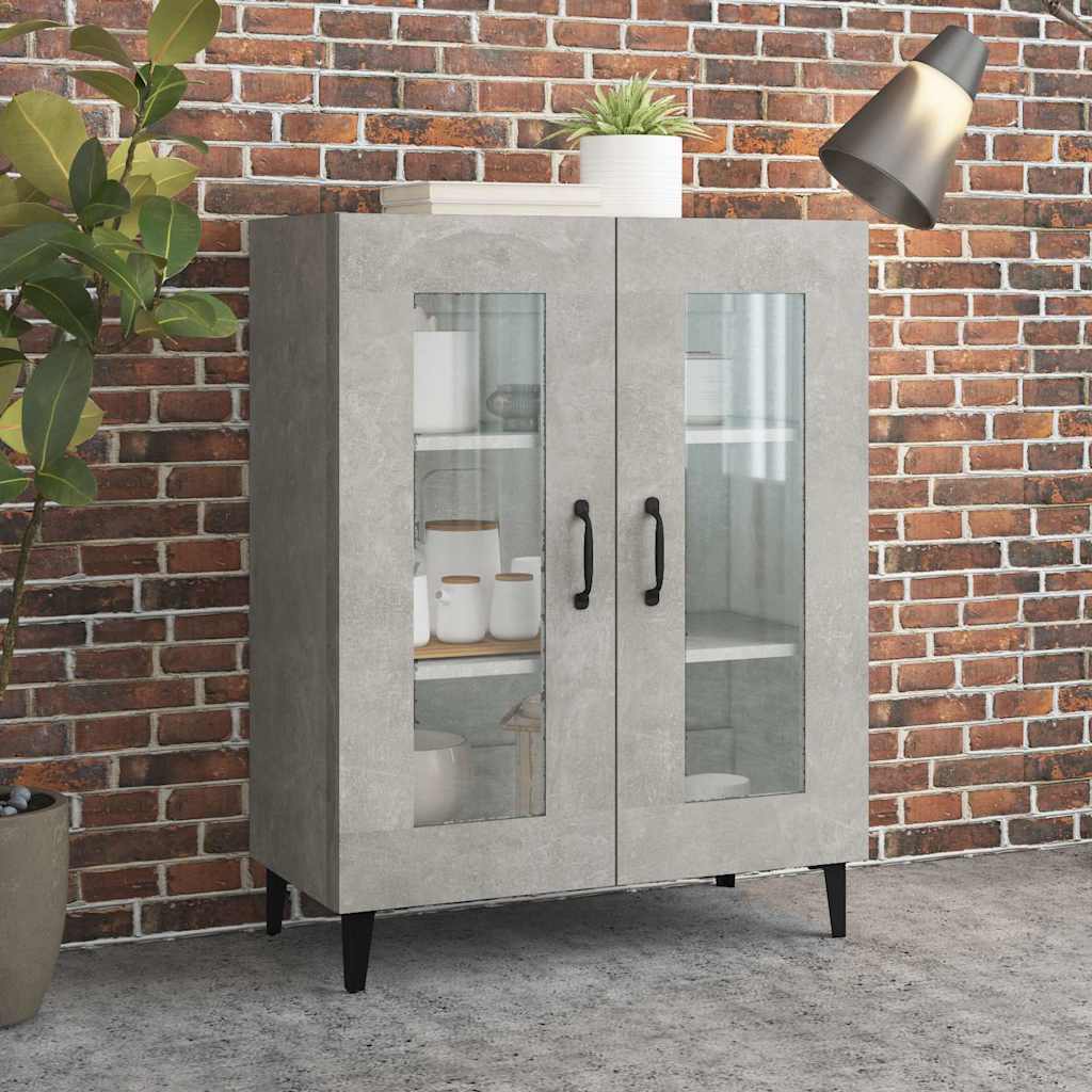 vidaXL Szafka, szaro�� betonu, 69,5x34x90 cm, materia� drewnopochodny