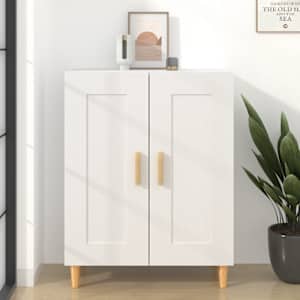 Komoda bela 69,5x34x90 cm konstruiran les