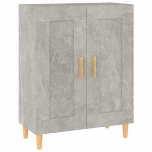 Příborník betonově šedý 69,5 x 34 x 90 cm kompozitní dřevo - obrázek 2