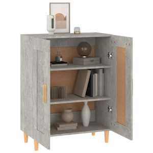 Příborník betonově šedý 69,5 x 34 x 90 cm kompozitní dřevo - obrázek 4