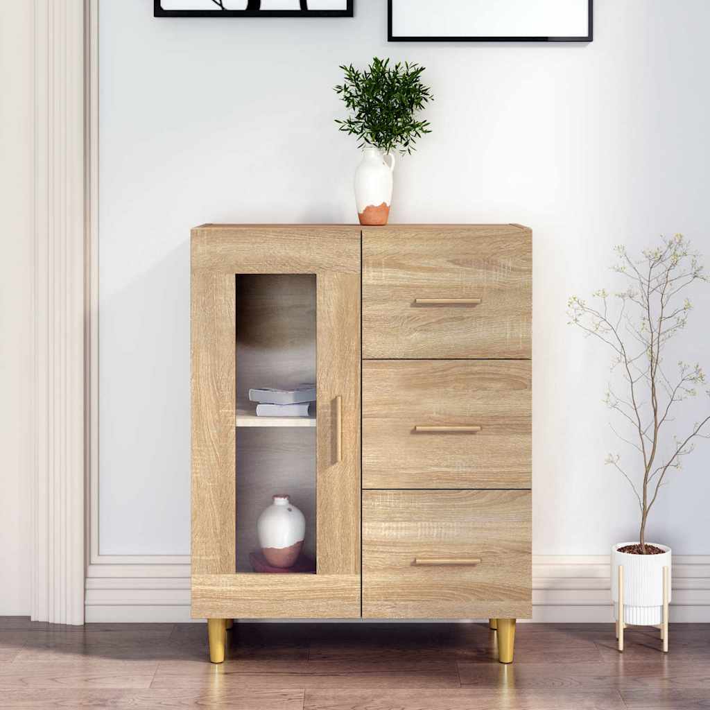 vidaXL Szafka, d�b sonoma, 69,5x34x90 cm, materia� drewnopochodny