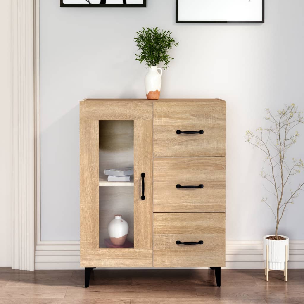 vidaXL Szafka, db sonoma, 69,5x34x90 cm, materia drewnopochodny