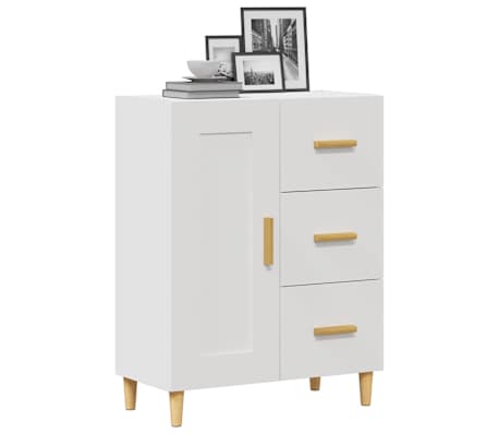 vidaXL Buffet Blanc 69,5x34x90 cm Bois d'ing&eacute;nierie